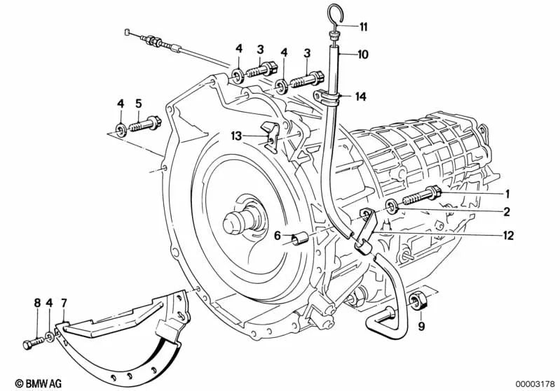 Öleinfüllrohr für BMW E30 (OEM 24101219072). Original BMW