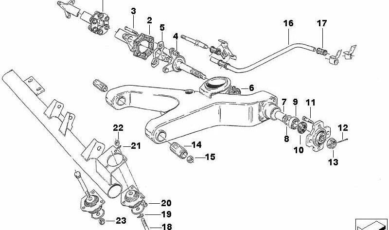 Pasador para BMW (OEM 07119945045). Original BMW