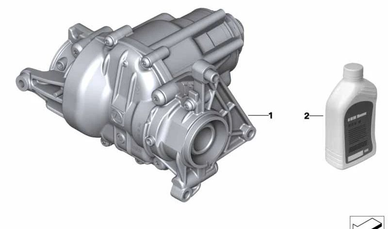 Rear Differential Oil Hypoid Axle Oil G6 OEM 83225A44031 for BMW U06. Original BMW.