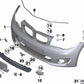 Cubre carcasas (sin pintar) para retrovisor izquierdo OEM 61677190493 para BMW E81, E82, E87, E88. Original BMW.