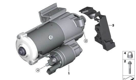 OEM Boot Engine 12418490091 pour BMW. Compatible avec les modèles: E81, E82, E87, E88, F20, F21, E90, E91, E92, E93, F30, F31, F34, E60, E61, F10, F11, F07, G30, G31, X1 (E84), X3 (F25), x4 (F26), x5 (E70), x6 (E71). Produit BMW d'origine.