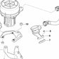 Druckschlauch für BMW 3er E46 (OEM 11727510428). Original BMW