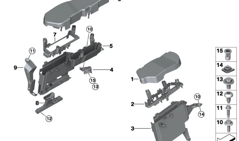 Cubierta para BMW G90, G70, G05N, G06N, G07N, G09 (OEM 12905A05EE8). Original BMW