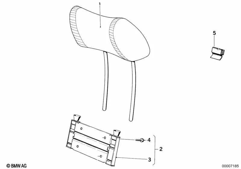 Soporte para BMW E24 (OEM 52201839608). Original BMW