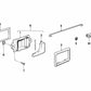 Conector derecho para BMW E24 (OEM 51211889434). Original BMW.