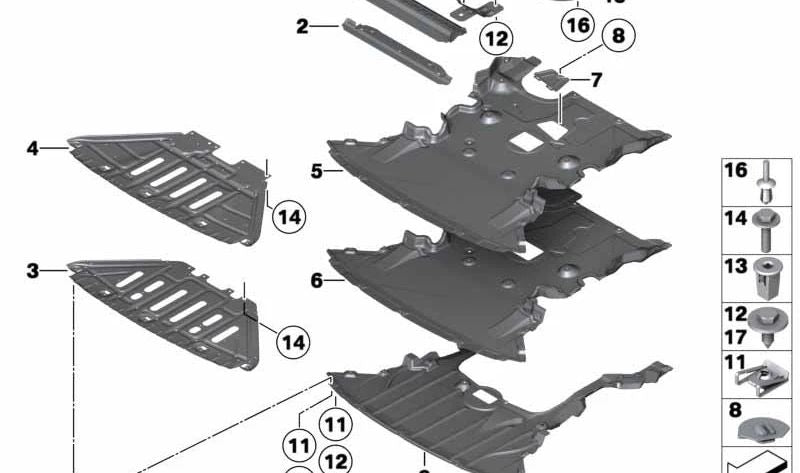 Cobrecarter OEM 51752990576 per BMW E84. BMW originale.