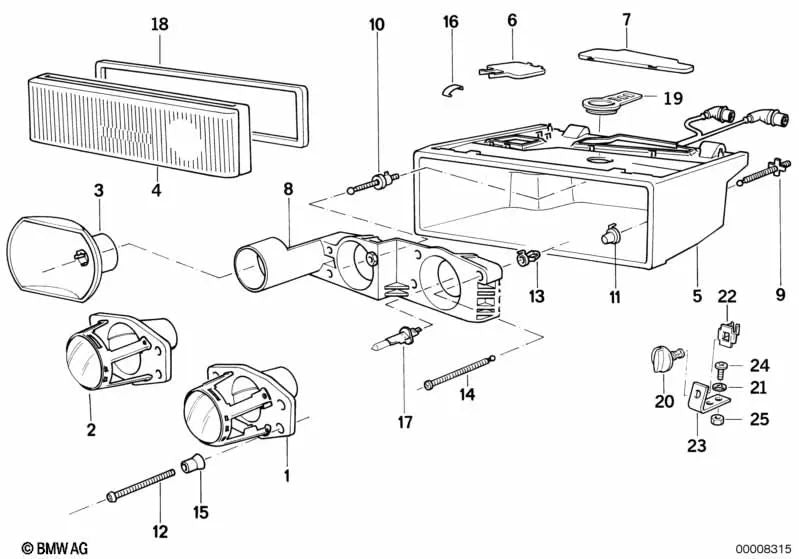 Junta para BMW Serie 8 E31 (OEM 63121393855). Original BMW