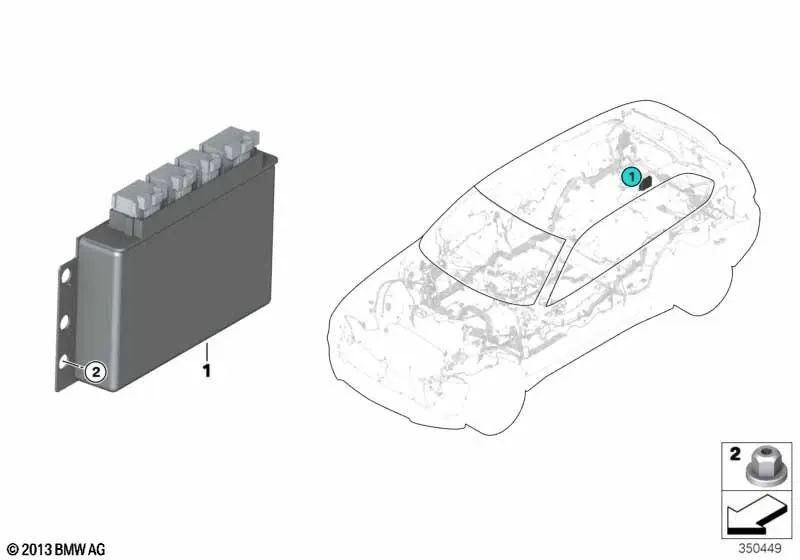 Unidad de Control para BMW X5 F15, F85 Serie X6 F16, F86 (OEM 33608627301). Original BMW.