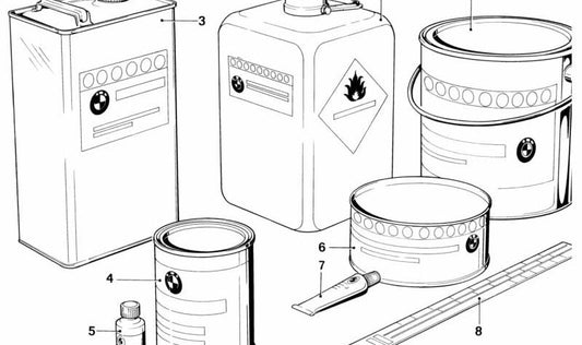 Kit de tubos de combustible OEM 51912407649 para BMW R50, R51, R60 y R69. Original Motorrad