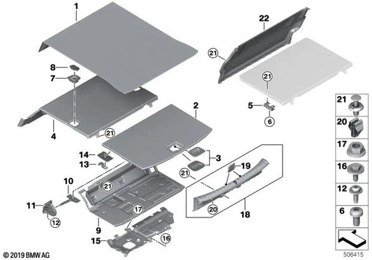 Linker Tragarm für BMW 5er G30, G38, 7er G11, G12 (OEM 51477384923). Original BMW.