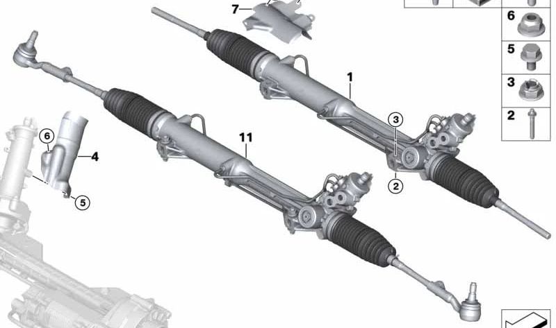 OEM 32106780920 Direction de trésorerie Protecteur thermique pour BMW E82, E88, E90, E91, E92, E93, E89. BMW d'origine.