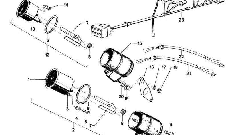 Botón de ajuste del reloj OEM 62131243102 para BMW E23, E24, E28, E30, E32, E34, Z1. Original BMW.