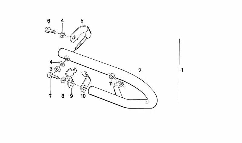 Clamp (Schelle) OEM 46711237759 für BMW Motorrad R50, R60, R60/2, R50/2. Original BMW.