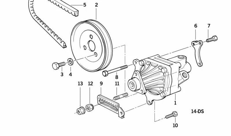 Polea para BMW E30, E36, E34 (OEM 32421717746). Original BMW