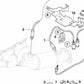 Soporte sensor lambda OEM 12527835467 para BMW E60, E61, E63, E64. Original BMW.