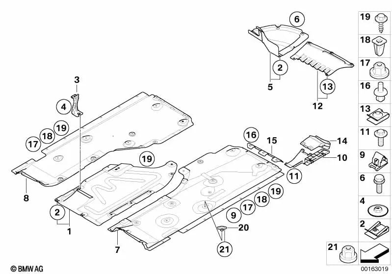 Revestimiento inferior lateral derecho para BMW E88 (OEM 51757166256). Original BMW.