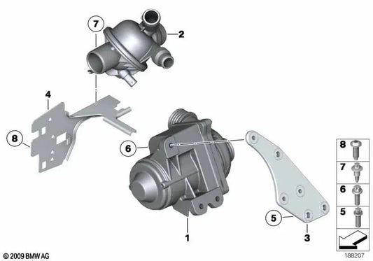 Support for BMW 7 Series F01, F02 (OEM 11517582695). Genuine BMW.