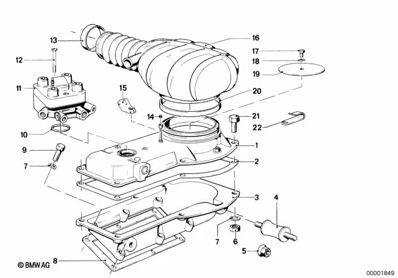 Distribuidor de cantidad para BMW E21, E12 (OEM 13519056613). Original BMW.