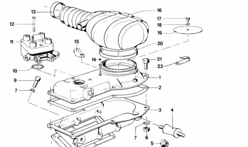 Goma de sellado para BMW Serie 3 E21 (OEM 13711262073). Original BMW