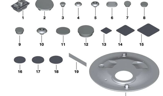 Base para elevador para BMW Serie 3 G20, G21N (OEM 41009881333). Original BMW