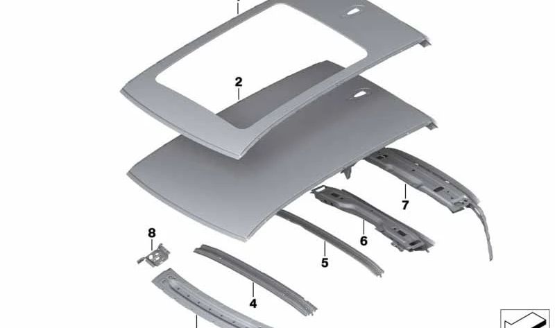 OEM 41007436195 Heckverstärkung für BMW 2 Active Touler F46. Original BMW.