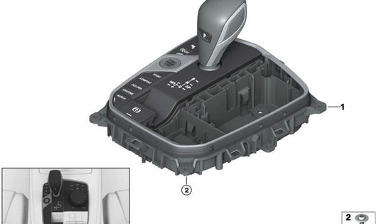 Unità di controllo della console centrale OEM 61315A7E016 per BMW G01, G02. BMW originale.