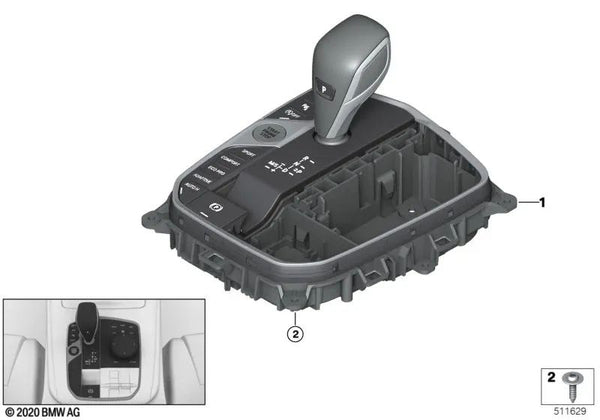 Centro de Control Consola Central para BMW E46, E90, F30 (OEM 61315A7DFC5). Original BMW.