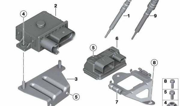 Soporte de motor OEM 12218507398 para BMW {E81, E82, E87, E88, E90, E91, E92, E93, E60, E61, F10, F11, E84, E83}. Original BMW.