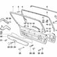 Correa de sujeción para caja de herramientas para BMW Serie 5 E34 (OEM 51498120980). Original BMW