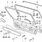 Screw for BMW 5 Series E34 (OEM 51498149361). Original BMW.