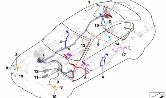 Módulo de substituição de câmera de ré OEM 61119329278 para BMW Série 4 {F32, F33, F36, F83}. BMW originais.