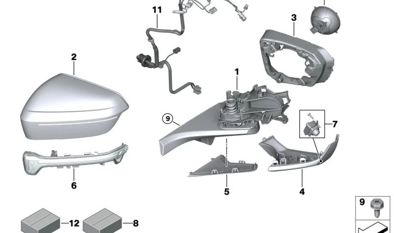 Soporte derecho OEM 51169448652 para BMW X3 (E83). Original BMW.