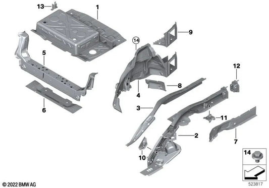 Gepäckraumboden izquierda para BMW Serie 2 U06 (OEM 41009628363). Original BMW