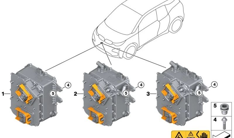 Comfort Charging Electronic Control Unit for BMW i I01 (OEM 61448679812). Original BMW