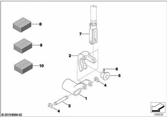 Support for BMW E46, F30, F80 (OEM 23412483238). Genuine BMW.