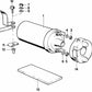 Stoßdämpferauskleidung für BMW 3er E21, 5er E12, 6er E24, 7er E23 (OEM 12131360621). Original BMW