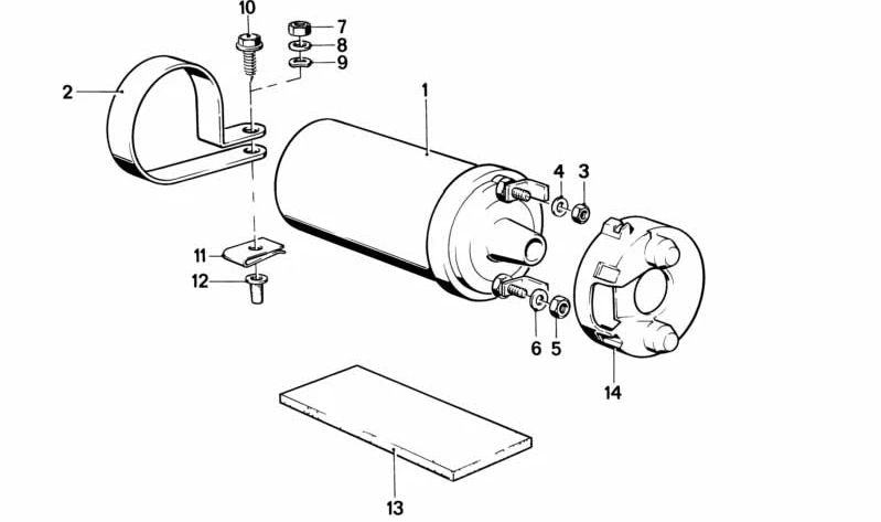 Stoßdämpferauskleidung für BMW 3er E21, 5er E12, 6er E24, 7er E23 (OEM 12131360621). Original BMW