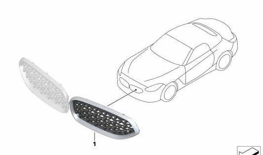 Ziergitter vorne rechts für BMW Z4 G29 (OEM 51138099104). Original BMW