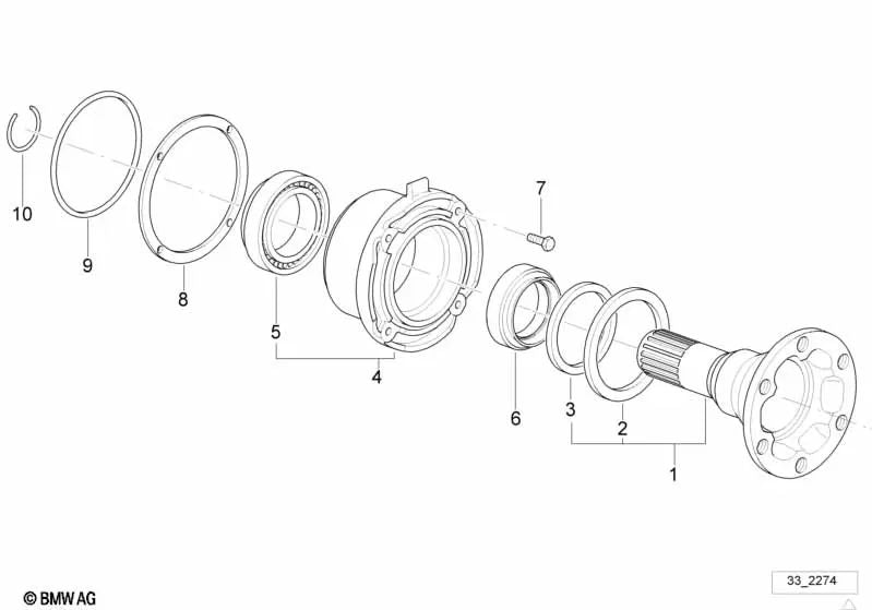 Arandela de ajuste para BMW varios modelos (OEM 33131209066). Original BMW