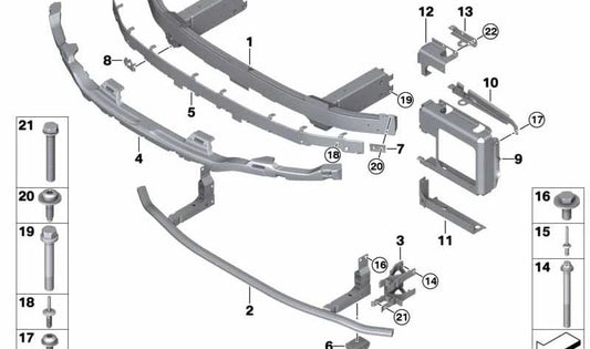 Oberer Stoßdämpfer für BMW Z4 G29 (OEM 51118073096). Original BMW