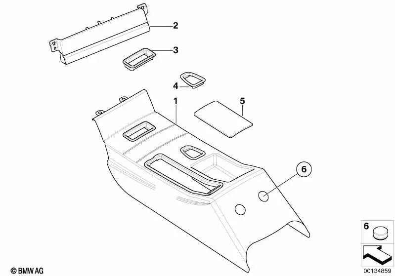 Einlage para BMW Serie 3 E46 (OEM 51169503962). Original BMW.