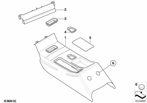 Einlage para BMW Serie 3 E46 (OEM 51169503962). Original BMW.