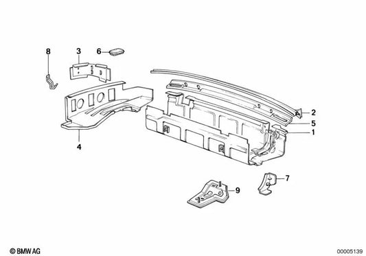 Bowden Cable Support for BMW 3 Series E30 (OEM 41211935690). Genuine BMW