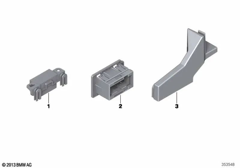 Soporte OBD Foso del Conductor para BMW i I01, I01N (OEM 61139293276). Original BMW