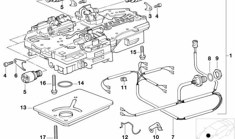 Tuerca de transmisión OEM 24341218624 para BMW (E30, E28, E34, E32, E31). Original BMW.