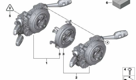 Módulo central de columna de dirección OEM 61319179506 para BMW E92, E93, E71. Original BMW.