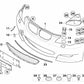 Grundierte Frontstoßstangenabdeckung für BMW E60, E61N (OEM 51117899051). Original BMW