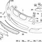 Soporte de panel lateral delantero derecho para BMW Serie 5 E60, E61N (OEM 51117895736). Original BMW.