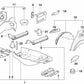 Battery holder for BMW 3 Series E36 (OEM 41128132834). Original BMW