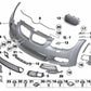 Rejilla lateral derecha para BMW E92N, E93N (OEM 51118038936). Original BMW